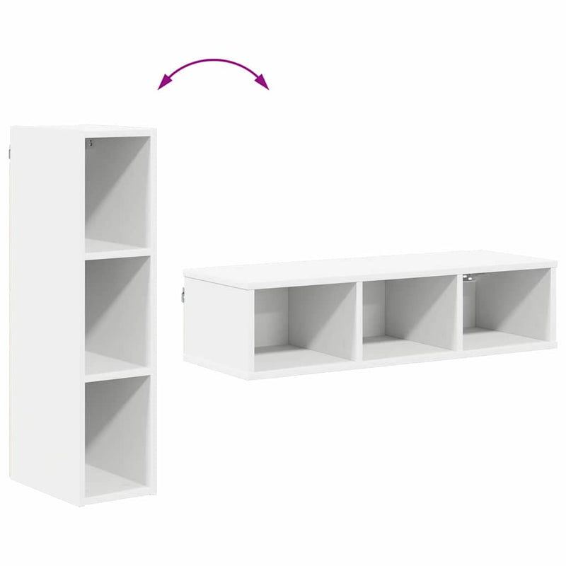 vidaXL Hanging Cabinet White 20 x 29,5 x 80 cm Engineered Wood