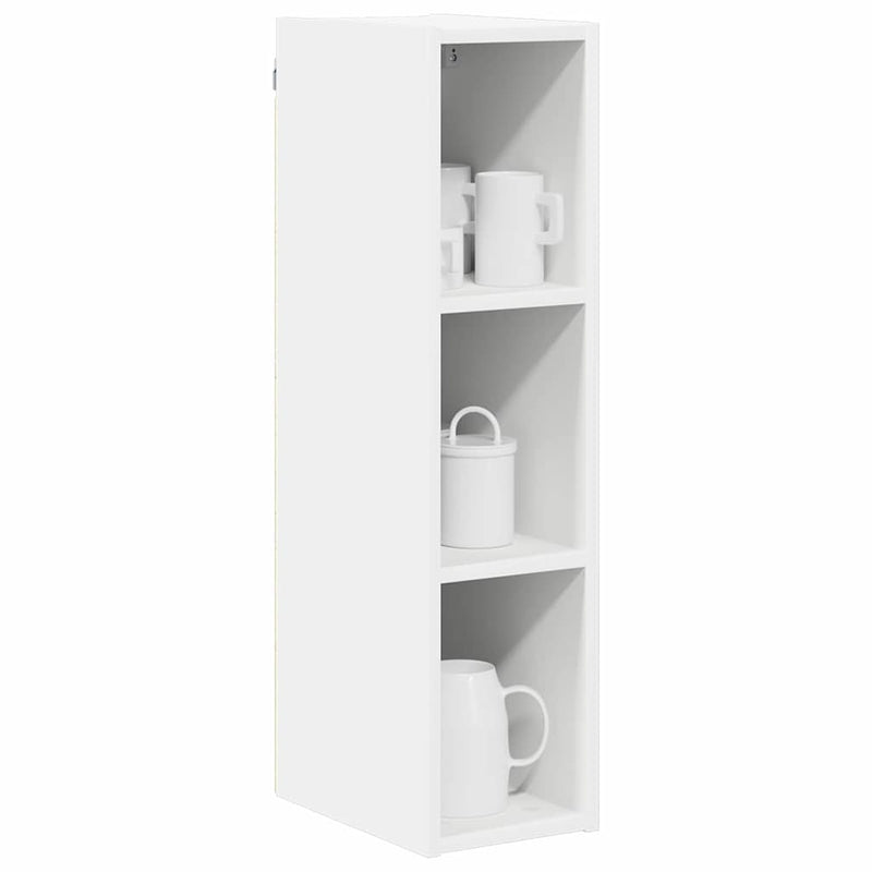 vidaXL Hanging Cabinet White 20 x 29,5 x 80 cm Engineered Wood