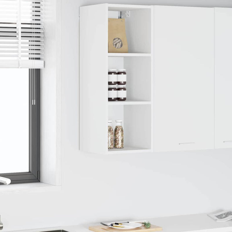 vidaXL Hanging Cabinet Riga White 30 x 29,5 x 80 cm Engineered Wood