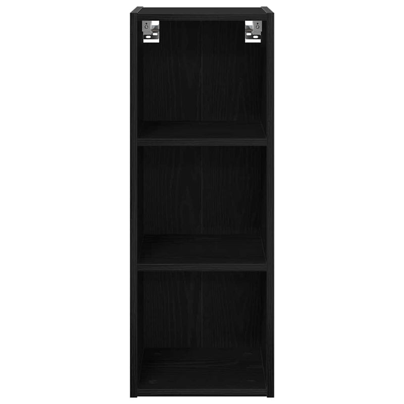 vidaXL Hanging Cabinet Black Oak 30 x 29,5 x 80 cm Engineered Wood