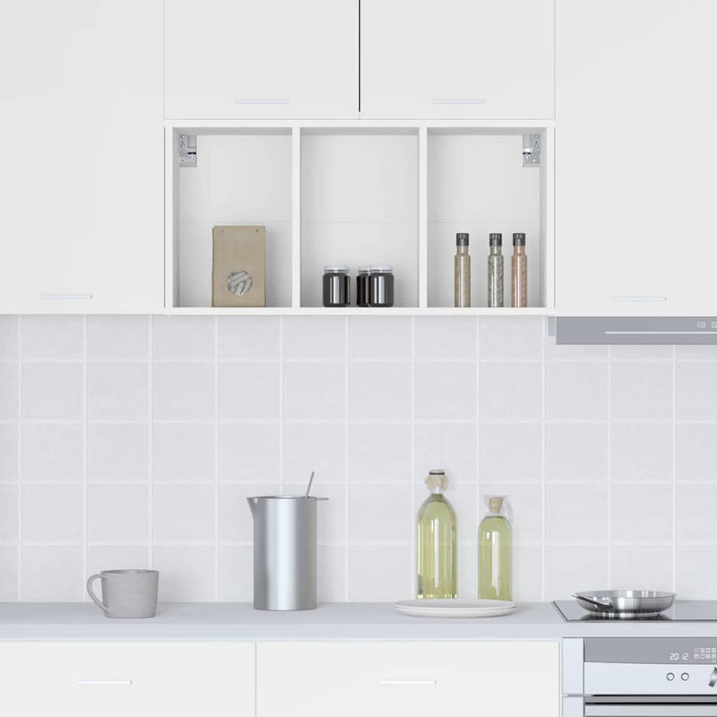 vidaXL Hanging Cabinet White 40 x 29,5 x 80 cm Engineered Wood