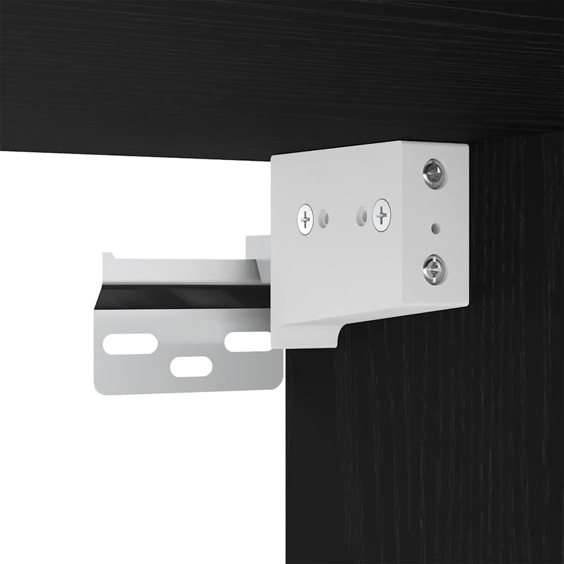 vidaXL Hanging Cabinet Black Oak 40 x 29,5 x 80 cm Engineered Wood