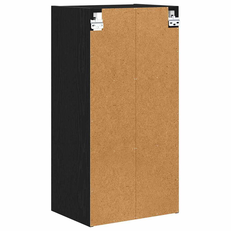 vidaXL Hanging Cabinet Black Oak 40 x 29,5 x 80 cm Engineered Wood