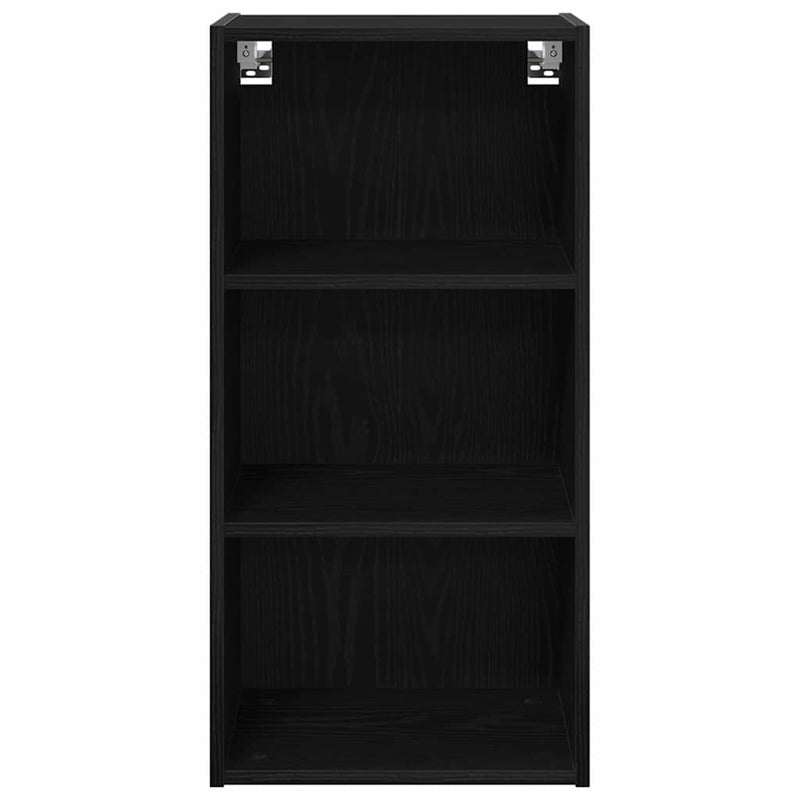 vidaXL Hanging Cabinet Black Oak 40 x 29,5 x 80 cm Engineered Wood