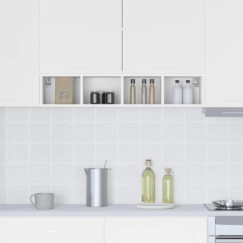 vidaXL Hanging Cabinet White 20 x 29,5 x 100 cm Engineered Wood
