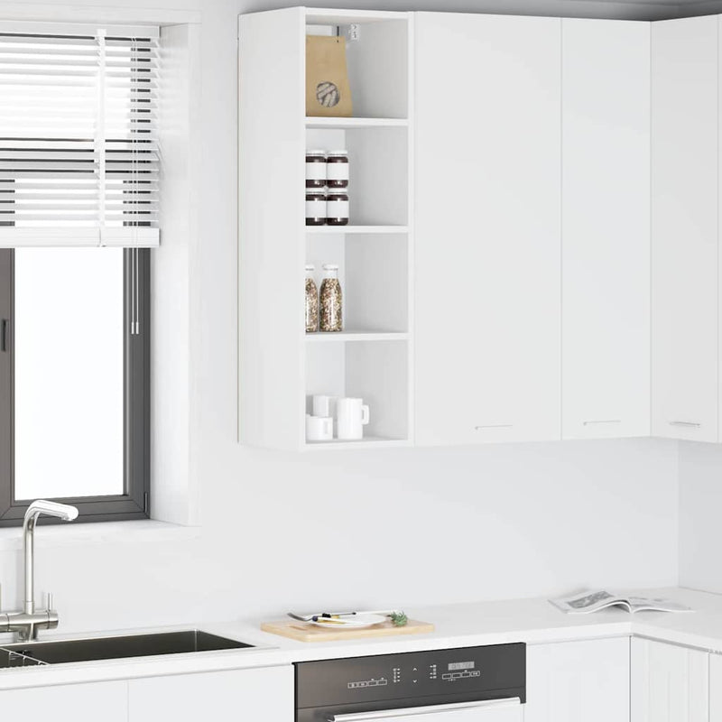 vidaXL Hanging Cabinet White 30 x 29,5 x 100 cm Engineered Wood