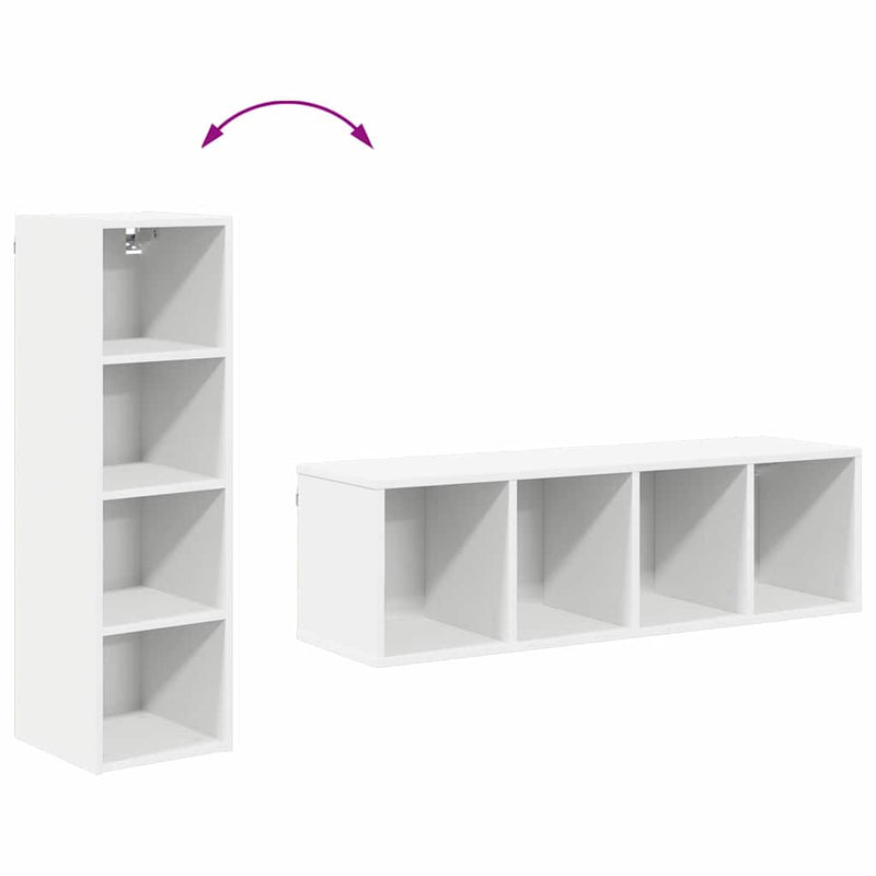 vidaXL Hanging Cabinet White 30 x 29,5 x 100 cm Engineered Wood