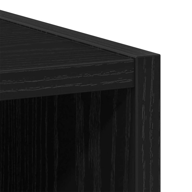 vidaXL Hanging Cabinet Black Oak 30 x 29,5 x 100 cm Engineered Wood