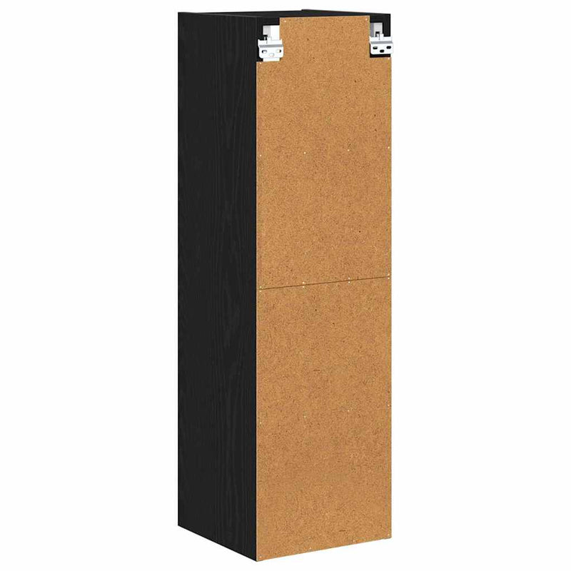 vidaXL Hanging Cabinet Black Oak 30 x 29,5 x 100 cm Engineered Wood