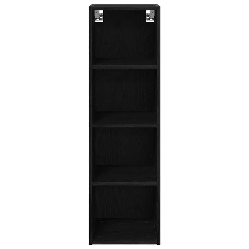 vidaXL Hanging Cabinet Black Oak 30 x 29,5 x 100 cm Engineered Wood