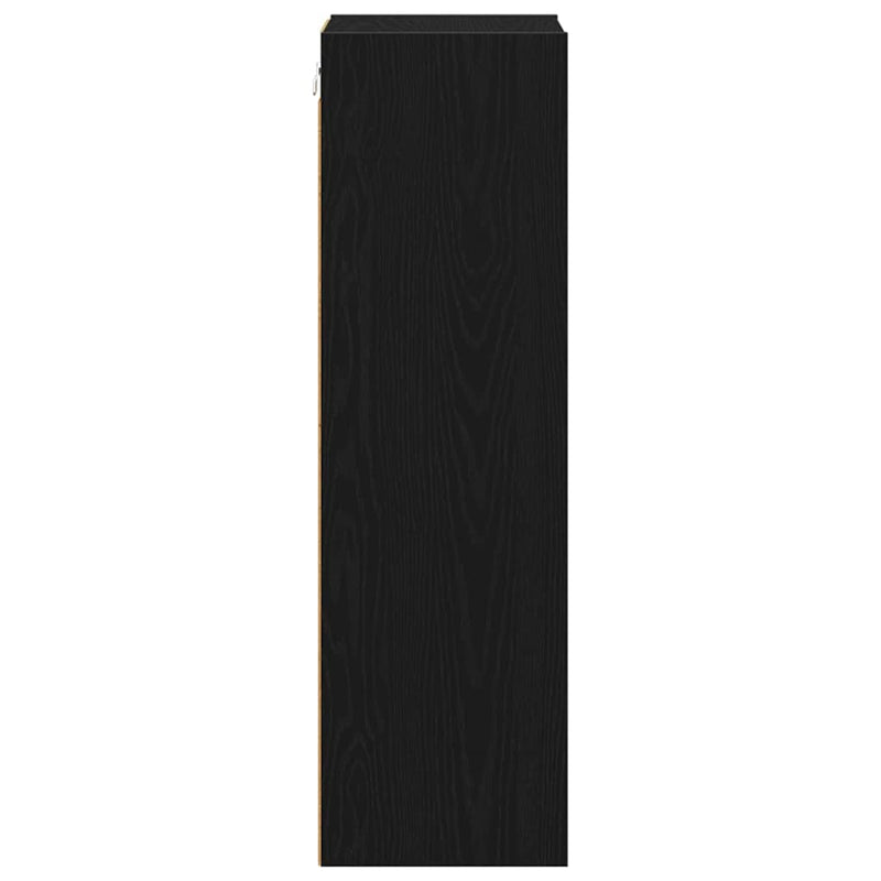 vidaXL Hanging Cabinet Black Oak 30 x 29,5 x 100 cm Engineered Wood