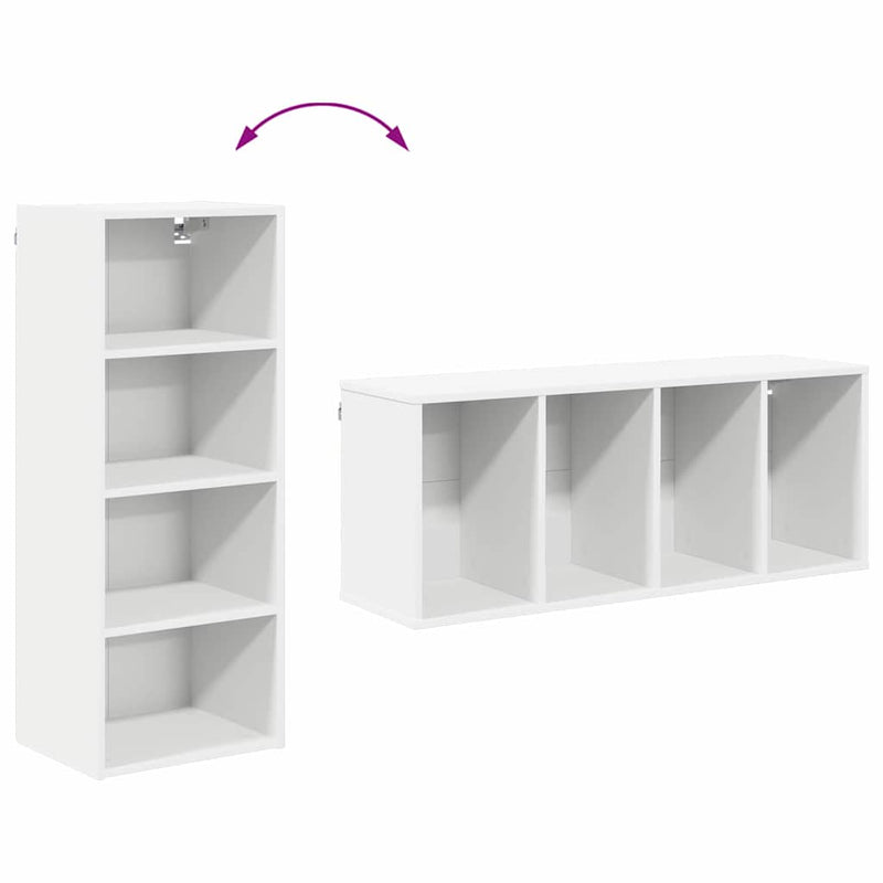 vidaXL Hanging Cabinet White 40 x 29,5 x 100 cm Engineered Wood