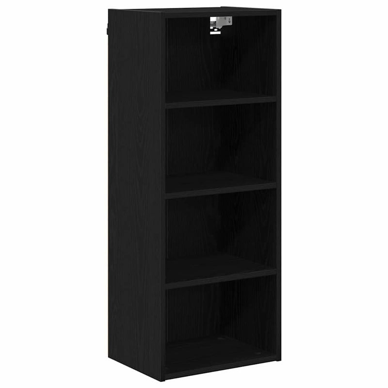 vidaXL Hanging Cabinet Black Oak 40 x 29,5 x 100 cm Engineered Wood