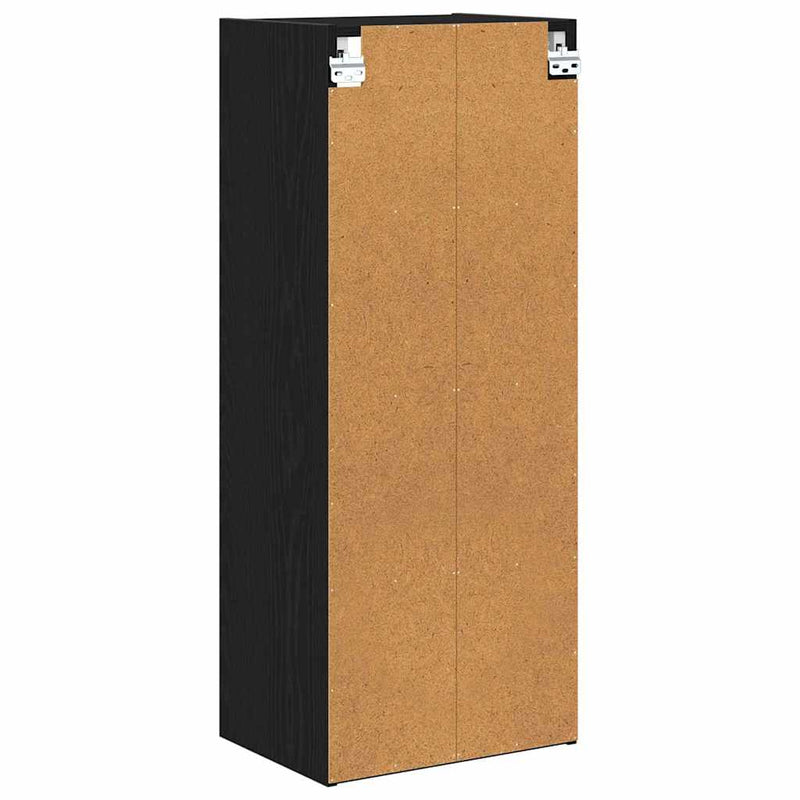 vidaXL Hanging Cabinet Black Oak 40 x 29,5 x 100 cm Engineered Wood