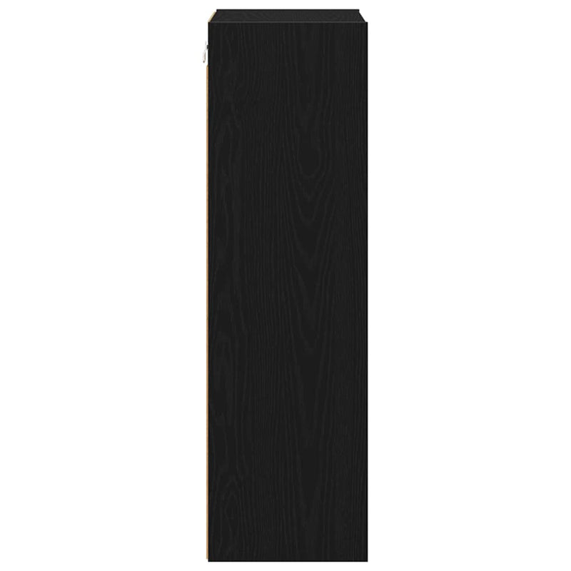 vidaXL Hanging Cabinet Black Oak 40 x 29,5 x 100 cm Engineered Wood