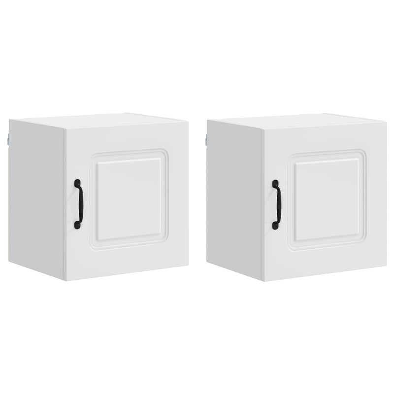 vidaXL Kitchen Cabinet with Storage Kalmar 2 pcs White 40 x 31 x 40 cm
