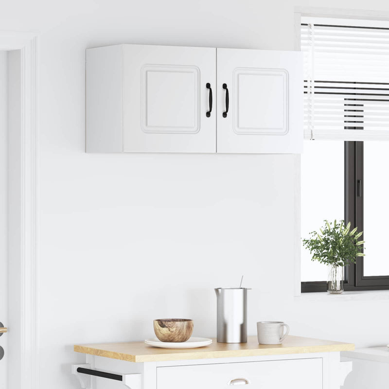 vidaXL Kitchen Cabinet Kalmar White 80 x 31 x 40 cm Engineered Wood