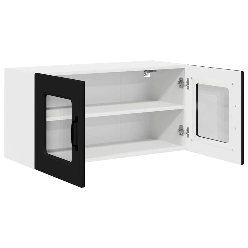 vidaXL Kitchen Cabinet Kalmar Black 80 x 31 x 40 cm Engineered Wood