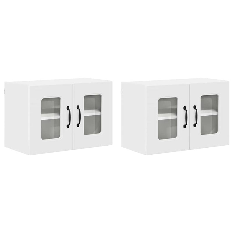 vidaXL Kitchen Cabinet with Storage Kalmar 2 pcs White 60 x 31 x 40 cm