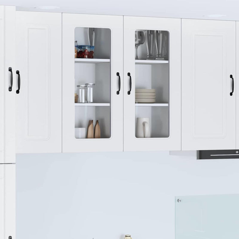 vidaXL Kitchen Cabinet Kalmar White 40 x 31 x 80 cm Engineered Wood