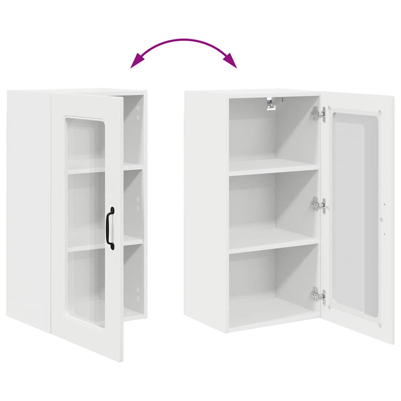 vidaXL Kitchen Cabinet Kalmar White 40 x 31 x 80 cm Engineered Wood