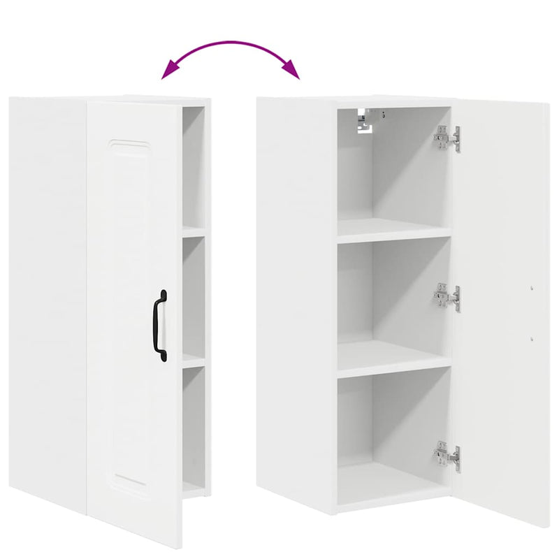 vidaXL Kitchen Cabinet Kalmar White 30 x 31 x 80 cm Engineered Wood
