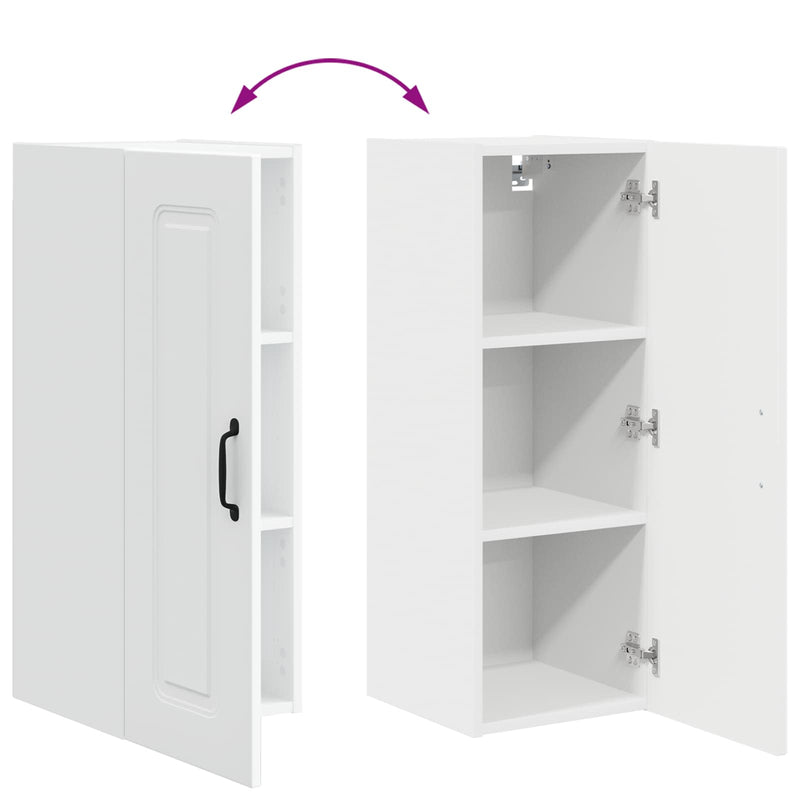 vidaXL Kitchen Cabinet Kalmar White 30 x 31 x 80 cm Engineered Wood