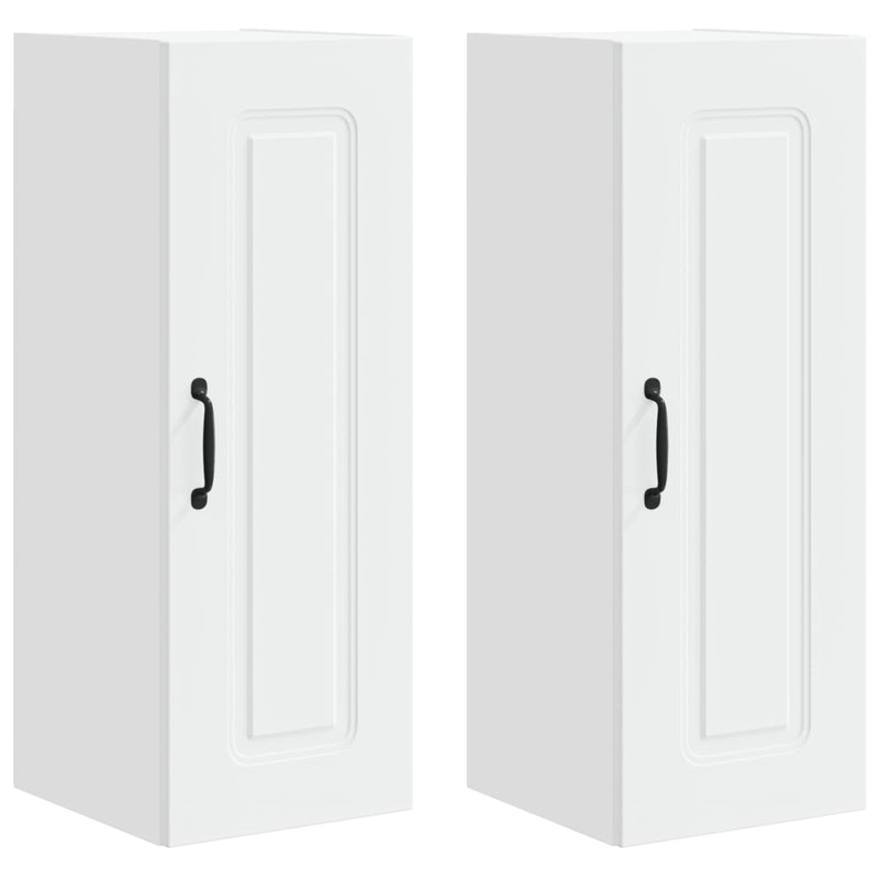 vidaXL Kitchen Cabinet with Storage Kalmar 2 pcs White 30 x 31 x 80 cm