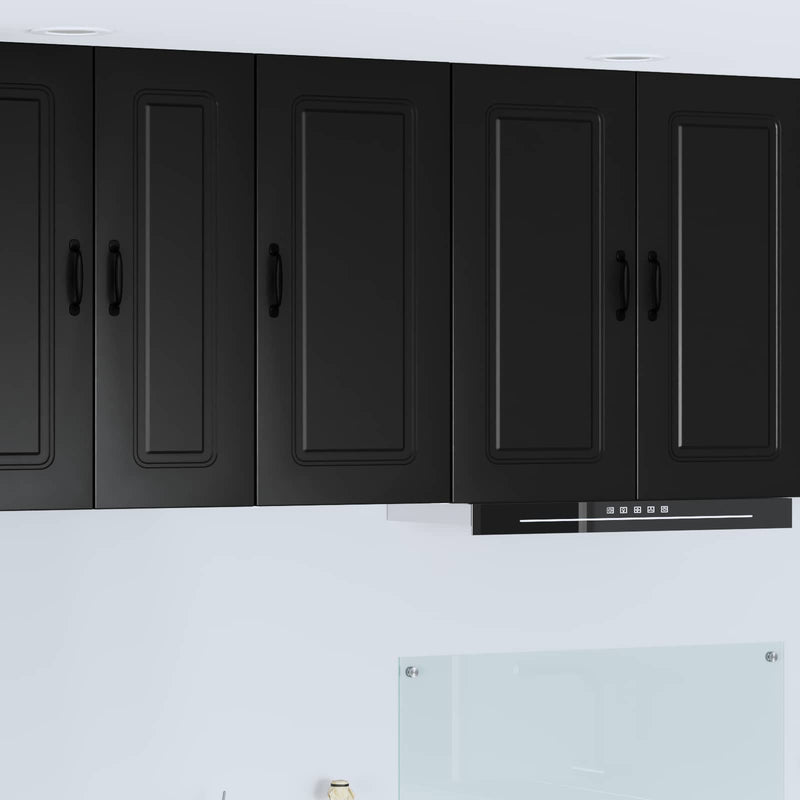 vidaXL Kitchen Cabinet Kalmar Black 40 x 31 x 80 cm Engineered Wood