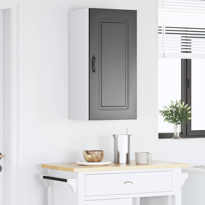 vidaXL Kitchen Cabinet Kalmar Black 40 x 31 x 80 cm Engineered Wood