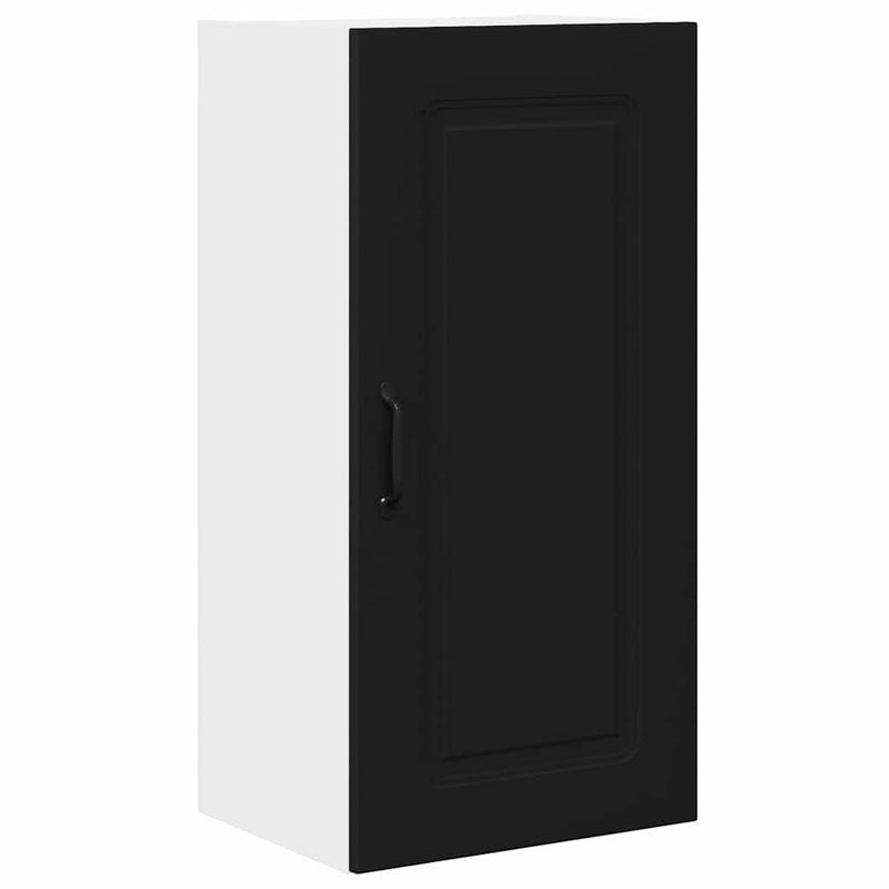 vidaXL Kitchen Cabinet Kalmar Black 40 x 31 x 80 cm Engineered Wood