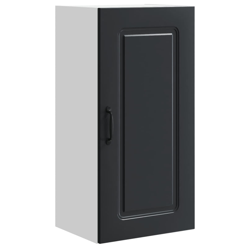 vidaXL Kitchen Cabinet Kalmar Black 40 x 31 x 80 cm Engineered Wood