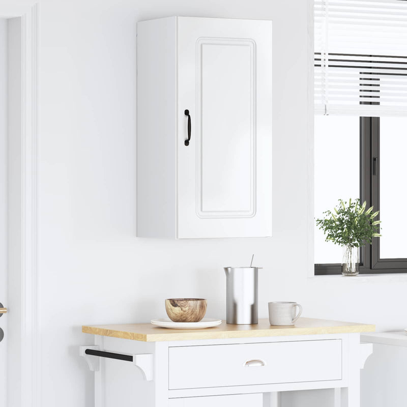 vidaXL Kitchen Cabinet Kalmar High Gloss White 40 x 31 x 80 cm