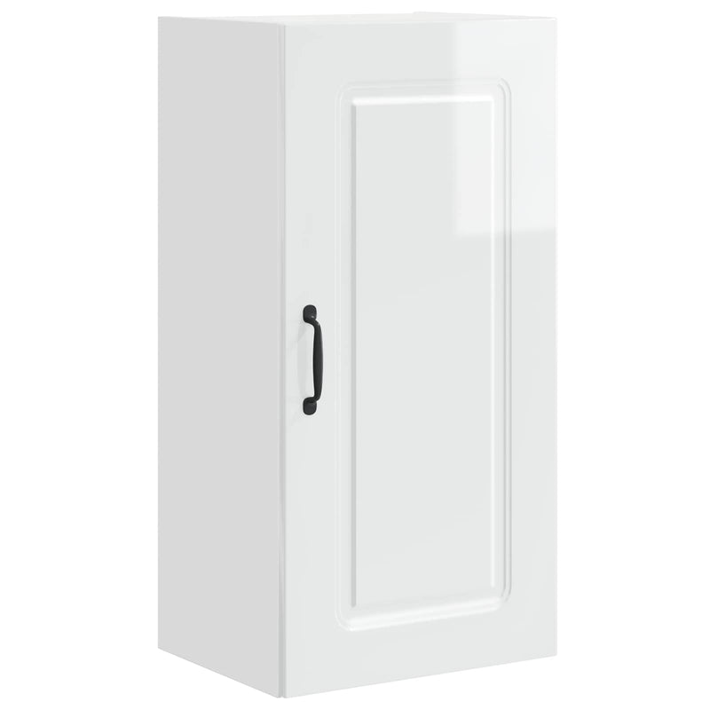 vidaXL Kitchen Cabinet Kalmar High Gloss White 40 x 31 x 80 cm