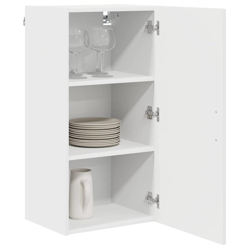 vidaXL Kitchen Cabinet Kalmar High Gloss White 40 x 31 x 80 cm