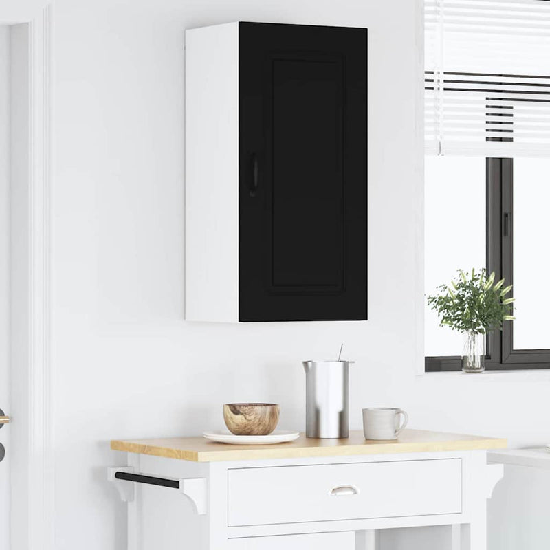 vidaXL Kitchen Cabinet Kalmar Black 50 x 31 x 80 cm Engineered Wood
