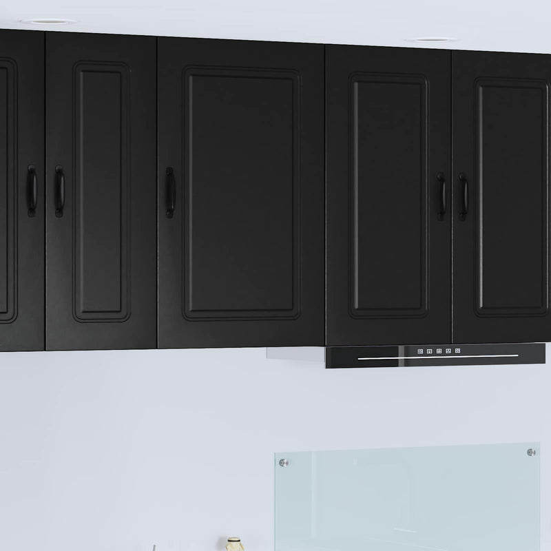 vidaXL Kitchen Cabinet Kalmar Black 50 x 31 x 80 cm Engineered Wood