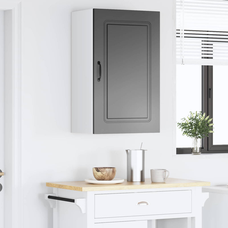 vidaXL Kitchen Cabinet Kalmar Black 50 x 31 x 80 cm Engineered Wood