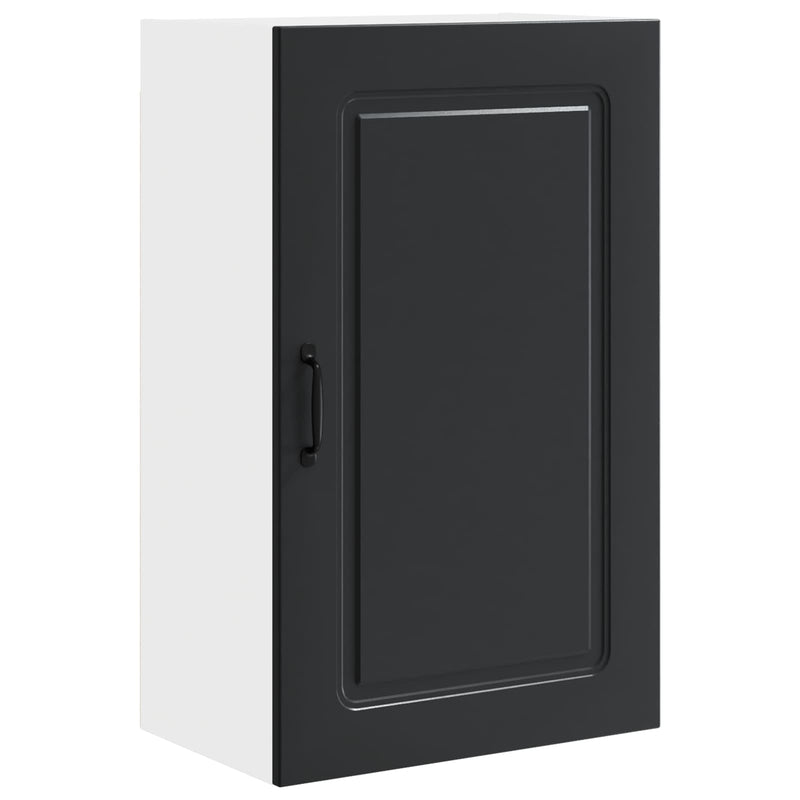 vidaXL Kitchen Cabinet Kalmar Black 50 x 31 x 80 cm Engineered Wood