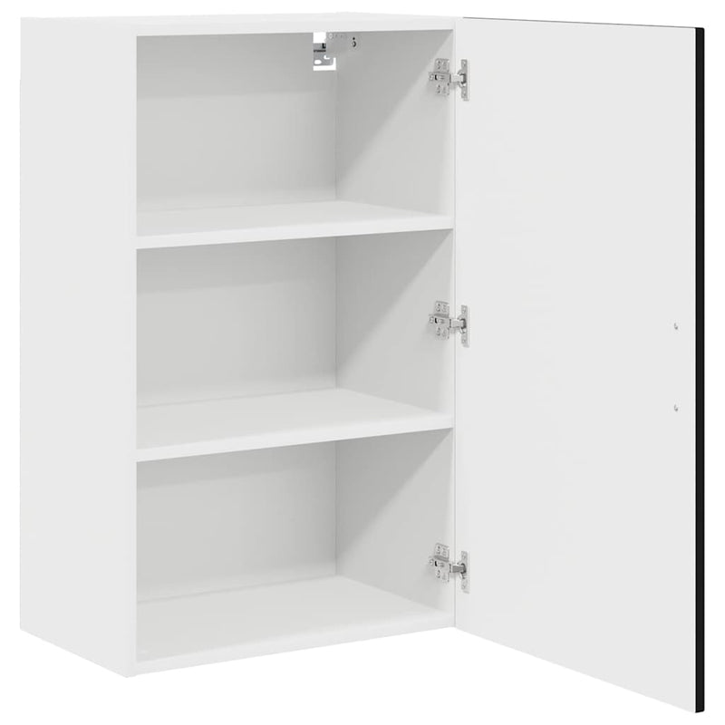 vidaXL Kitchen Cabinet Kalmar Black 50 x 31 x 80 cm Engineered Wood