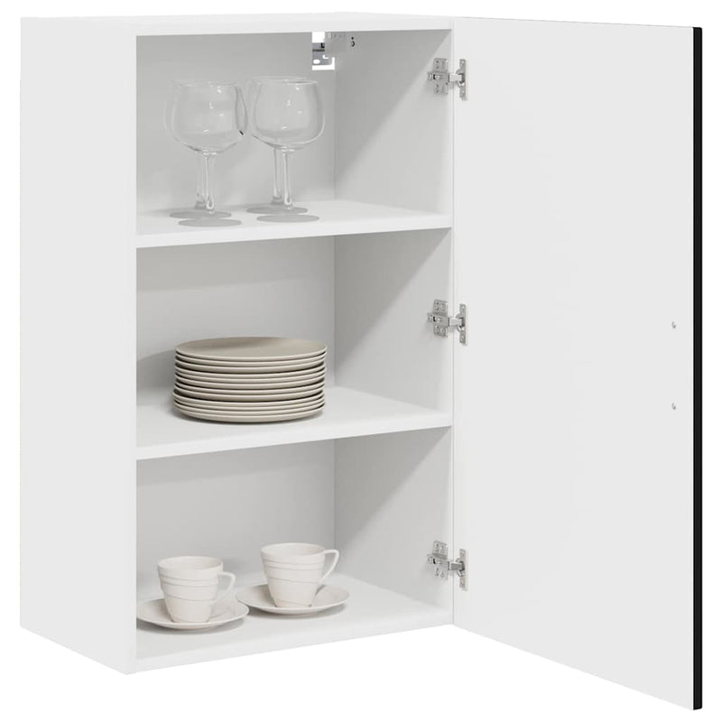 vidaXL Kitchen Cabinet Kalmar Black 50 x 31 x 80 cm Engineered Wood