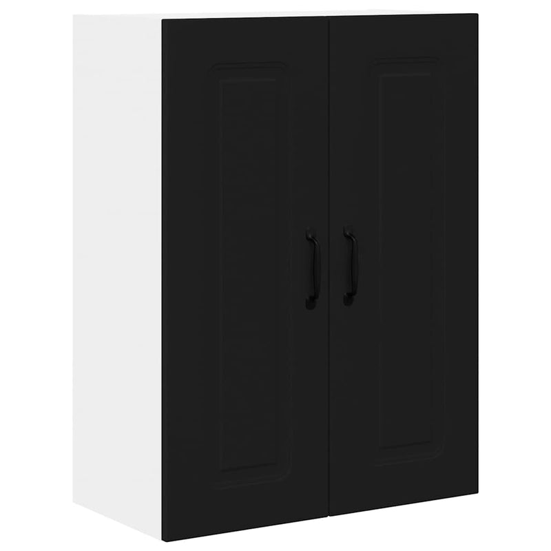 vidaXL Kitchen Cabinet Kalmar Black 60 x 31 x 80 cm Engineered Wood