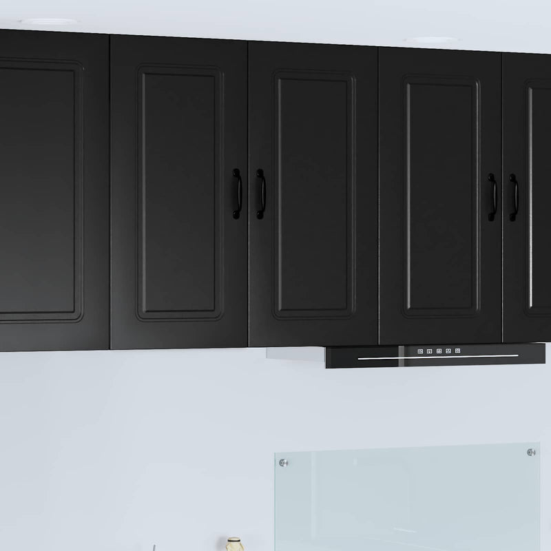 vidaXL Kitchen Cabinet Kalmar Black 80 x 31 x 80 cm Engineered Wood