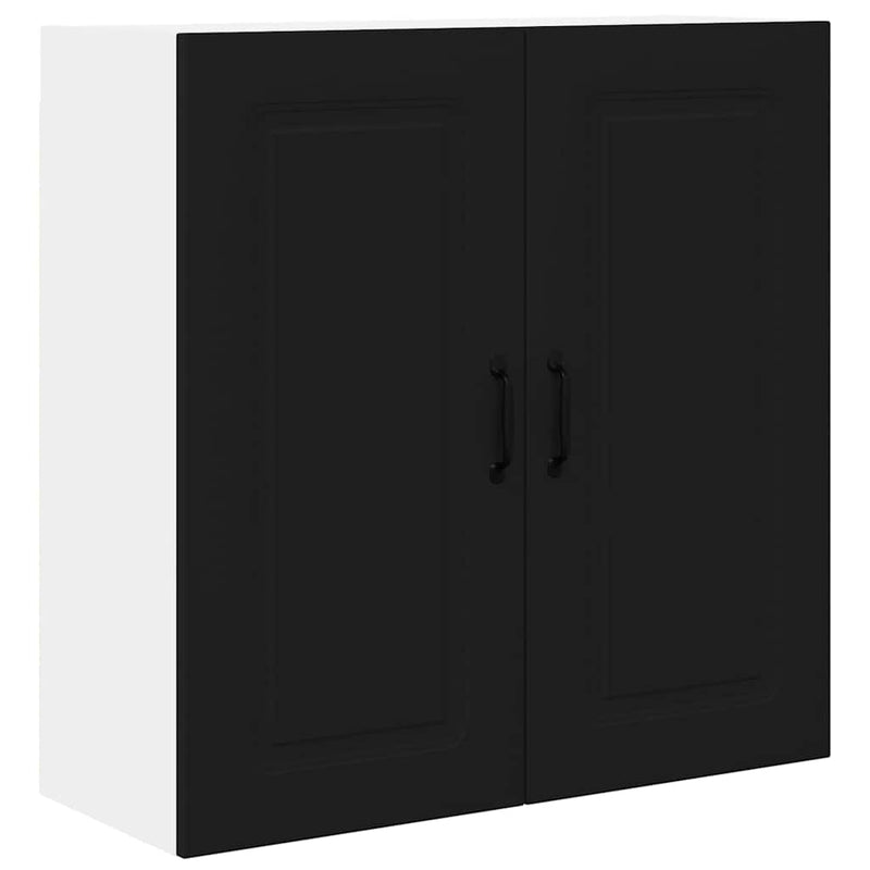 vidaXL Kitchen Cabinet Kalmar Black 80 x 31 x 80 cm Engineered Wood