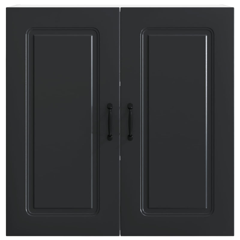 vidaXL Kitchen Cabinet Kalmar Black 80 x 31 x 80 cm Engineered Wood