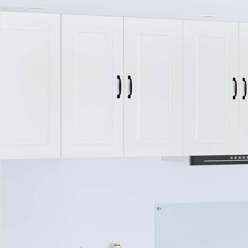 vidaXL Kitchen Cabinet Kalmar High Gloss White 80 x 31 x 80 cm