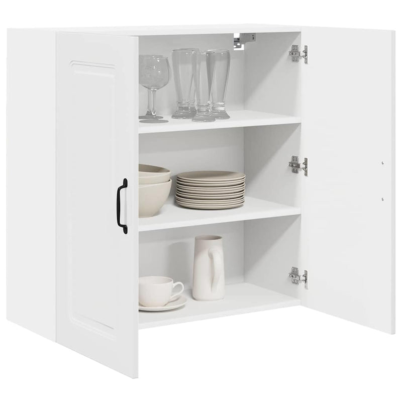 vidaXL Kitchen Cabinet Kalmar High Gloss White 80 x 31 x 80 cm