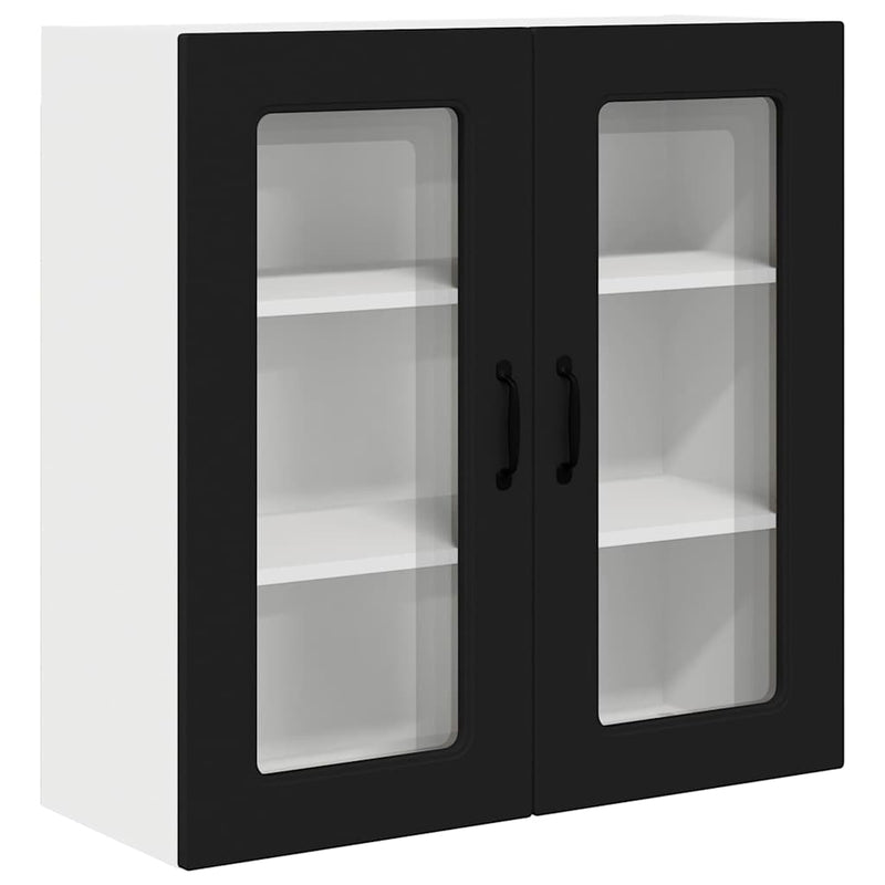 vidaXL Kitchen Cabinet Kalmar Black 80 x 31 x 80 cm Engineered Wood