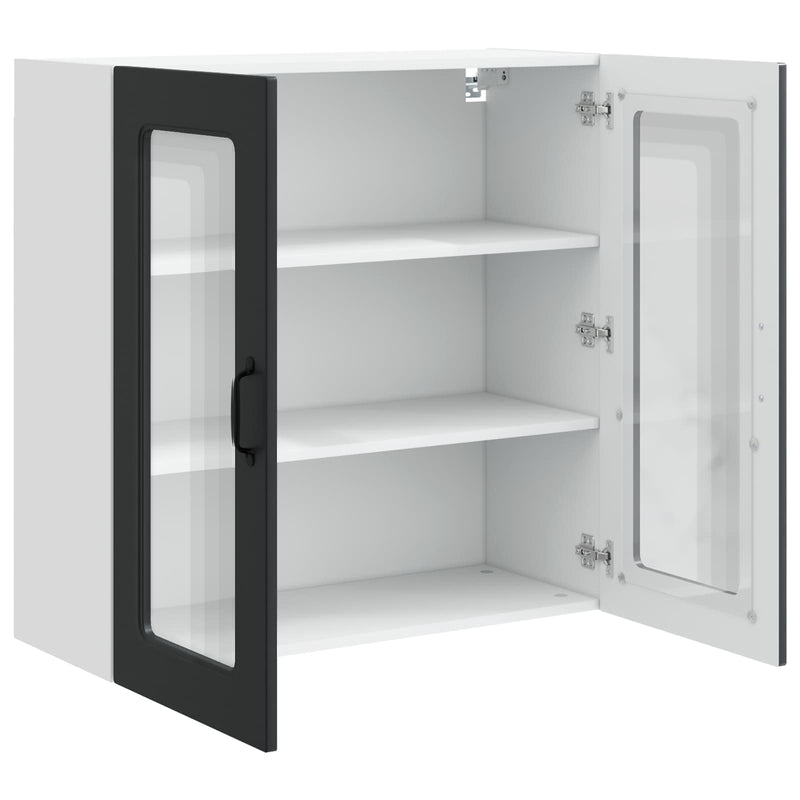 vidaXL Kitchen Cabinet Kalmar Black 80 x 31 x 80 cm Engineered Wood