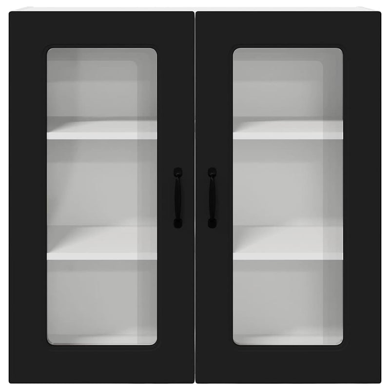 vidaXL Kitchen Cabinet Kalmar Black 80 x 31 x 80 cm Engineered Wood
